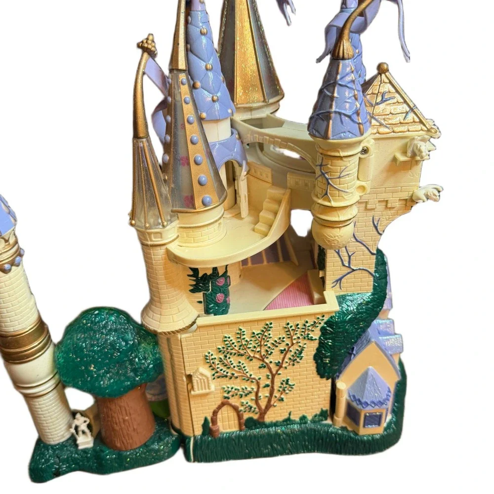 Trendmasters Disney Beauty & the Beast Castle Playset Purple Gold Vintage 1997